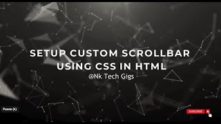 Set Custom Scrollbar in your HTML Div using CSS [upl. by Yaeger]