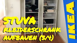 STUVA Kleiderschrank Aufbau  Drahtkorb Einlegeboden Kleiderstange 34 [upl. by Nylidam]