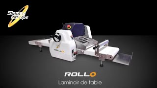 Laminoir Compact de Table  ROLLO  Sinmag Europe machines de boulangerie [upl. by Ahsotan596]