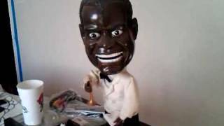 Creepy Louis Armstrong Singing Doll  Low Battery [upl. by Namara]