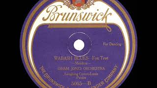 1921 Isham Jones  Wabash Blues [upl. by Oicanata]