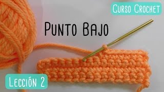 Crochet para principiantes punto bajo [upl. by Zsazsa]