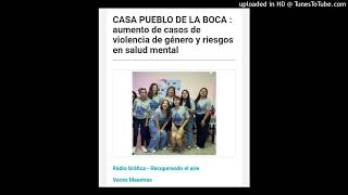 CASA PUEBLO DE LA BOCA HABLAN DEL AUMENTO DE CASOS DE VIOLENCIA DE GENERO Y RIESGO SALUD MENTAL [upl. by Fidelity]