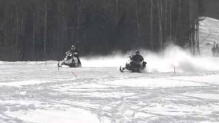 03 Firecat F7 vs skidoo 800 Etec [upl. by Anigal]