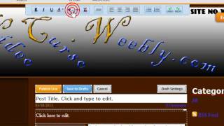 Videocurso weebly Como criar um site no weebly P3 [upl. by Pasol]