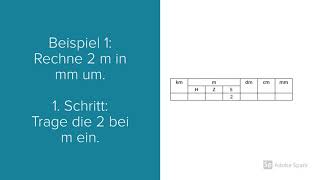 Längeneinheiten umrechnen I [upl. by Aicemat]