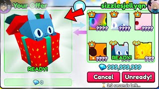 I Traded NEW HUGE PRESENT CAT For THIS Pet Simulator 99 [upl. by Jesselyn]