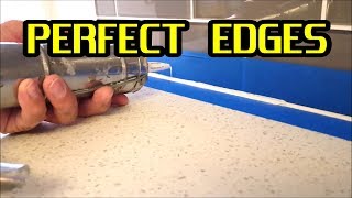 How to apply Silicone Caulking or Sealant and get perfect edges [upl. by Corin]