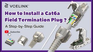 How to Install a Cat6a Field Termination Plug  VCELINK [upl. by Filip463]