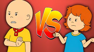 Caillou fights with Rosie  Caillou Cartoon [upl. by Atnauqal687]