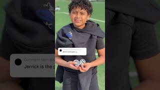 WORLD’S SMALLEST SHIN GUARDS 🤯🤯🤯 spike17training small jerickguzman shinguards funny [upl. by Tteirrah]