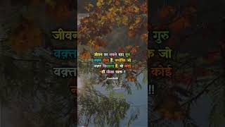 जीवन का सबसे बड़ा गुरु वक्त होता है hindi motivational quotes story shayari ytshots sad yt [upl. by Lobell]