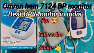 Omron hem 7124 fully automatic digital blood pressure monitor unboxing amp review [upl. by Ripley]