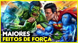 8 Maiores FEITOS DE FORÇA do HULK [upl. by Ettezyl117]