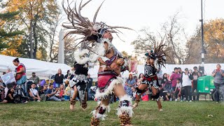 Aztec Dancers at the Day of the Dead Celebration 2024 Columbus Ohio [upl. by Ahsinna235]