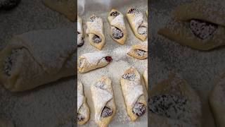 Kolacky with Raspberry ☀️❤️kolacky cookies shorts recipes delicious homemade [upl. by Jaquith]