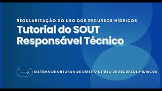 Tutorial do SOUT  Responsável Técnico [upl. by Ettenim]