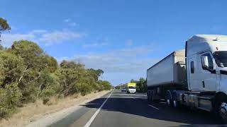 Dukes Highway approaching Tintinara  South Australia [upl. by Bertolde]