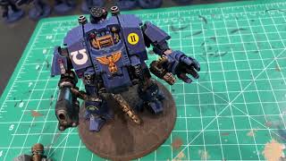 Painting and Magnetizing the Redemptor Dreadnought for the Ultramarines  Warhammer 40k [upl. by Olette593]