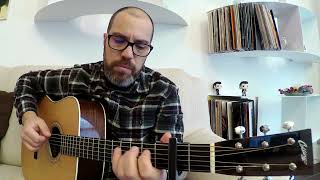 Io non piango  F Calfano  Home Made Acoustic Cover [upl. by Nosnhoj]