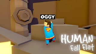 PART4 Oggy Becomes Superman In Human Fall Flat [upl. by Thissa87]