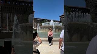 The iconic Sforzesco Castle in Milan Italy  Milan travel  Milan Life  Tourist attractions [upl. by Ymmas]