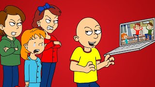 Caillou Makes A Grounded Video Out Of Rosie And Gets Grounded  Arrested [upl. by Ramsey596]