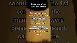 The Dead Sea Scrolls Unearthing Ancient Wisdom shorts [upl. by Trovillion]