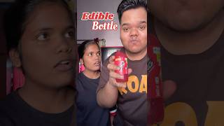 My Sister Vs Me  Who will make the best Edible Bottle shorts [upl. by Eigna]