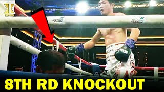 BREAKING 8TH RD KO  Froilan Saludar VS Keita Kurihara Fight HD Highlight [upl. by Aerdnod]