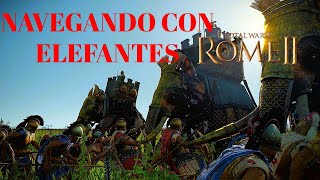 ¡¡¡Estampida d Elefantes ¿Pagano podrá frenarla  Rome 2 Total war [upl. by Grunberg]