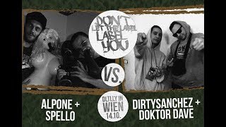 Spello amp Al Pone vs Doktor Dave amp DirtySanchez  DLTLLY RapBattle Wien  2017 [upl. by Afital]