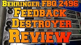 Behringer FBQ 2496 Feedback Destroyer  Review auf Deutsch [upl. by Jacobba636]