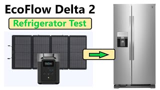 EcoFlow Delta 2 Refrigerator Test with EcoFlow 220 Watt Solar Panel [upl. by Savannah787]