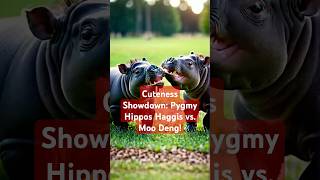 Cuteness Showdown Pygmy Hippos Haggis vs Moo Deng [upl. by Carol]