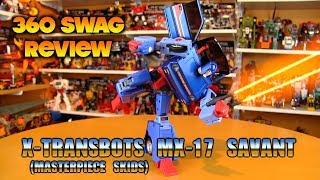 360 Swag Review XTransbots MX17 Savant Transformers Masterpiece Skids [upl. by Ramed931]