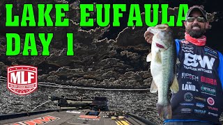 Tournament on Lake Eufaula Alabama  MLF Invitational Day 1 [upl. by Emoreg61]