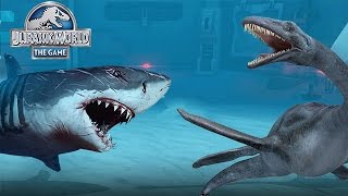 MEGALODON Shark Vs Plesiosaurus  Jurassic World Lagoon Series  Ep 2 HD [upl. by Tull]