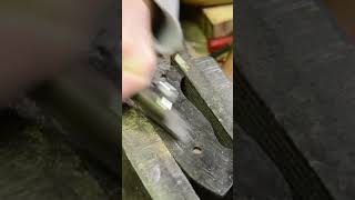 Knife sanding contentcreator woodworking wood diyprojects welding explore diy foryou maker [upl. by Oirazan]