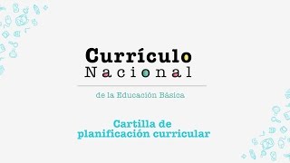 Currículo Nacional cartilla de planificación curricular [upl. by Norha]