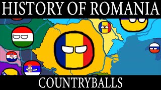 History of Romania  Animated countryballs [upl. by Hbaruas361]