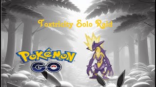 Toxtricity Strinder Solo Raid  Pokémon Go  Shiny [upl. by Wilhelm]