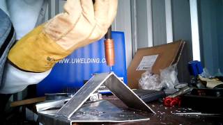 Spool Gun Welding 16mm Aluminium [upl. by Annayoj215]