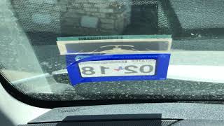 How to easily remove vehicle registration sticker from windshield [upl. by Ahsienom]