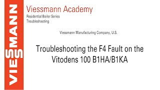 Troubleshooting  Demonstration  F4 Fault on the Vitodens 100 B1HAB1KA [upl. by Enyluqcaj773]