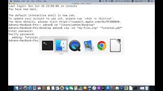 Password protect zip file in Mac OS [upl. by Inglebert872]