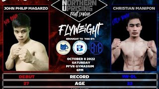 Christian Manipon Vs John Philip Magarzo  NUFL 1 [upl. by Nosnehpets]