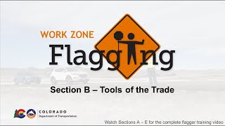 CDOT Flagger Training 2024 Section B [upl. by Aziram]