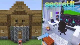 I Made SECRET GAMING Room in Minecraft🔥 [upl. by Ahsiki351]