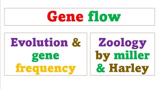 Gene flow  lecture 4 [upl. by Etolas]